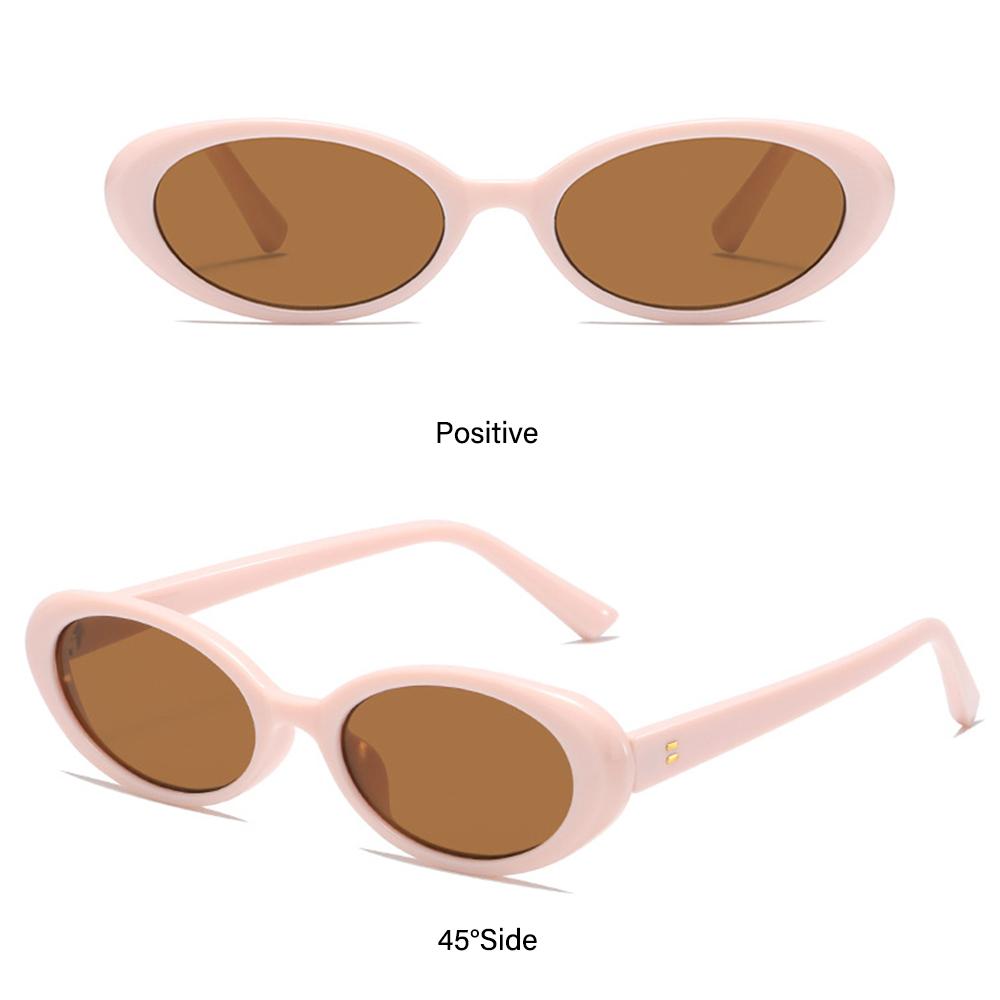 Summer Retro Oval Sunglasses   Retro Sun Glasses Small Frame UV400 Protection Trendy Women  Oval Glasses Eyewear Shades