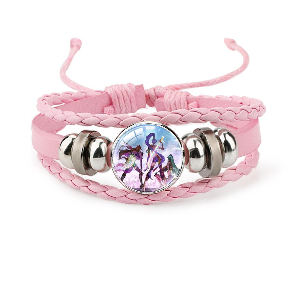 Pink Bracelet Rumi Zoey Mira Beaded Bracelet Adjustable Jewelry