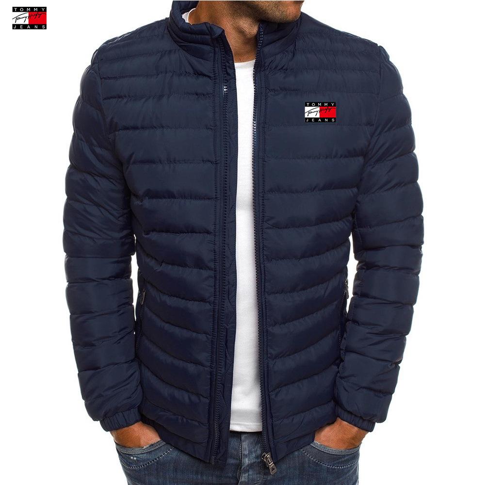 Winterjacke für Herren aus Baumwolle mit Stehkragen – dick, warm und lässig für Outdoor-Sportarten