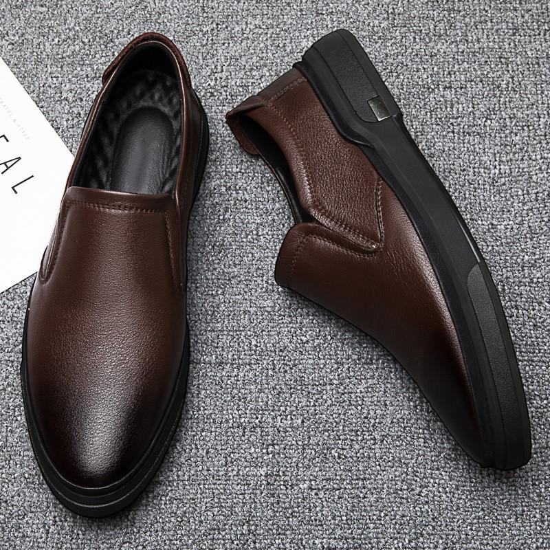 Luxury Brand Spring Men Loafers Genuine Leatherr Mocasines Top Quality Slip-On Flats Classic Driving Shoes Leisure Walk Footwear