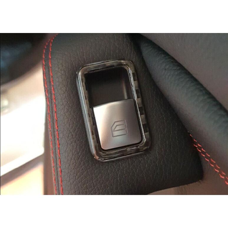 Window Switch Button Garnish Trim For Benz GLA CLA 2013- Real Carbon Fiber