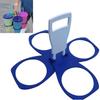 Versatile Plastic Foldable Cup Holder Anti Scalding Rotating Carousel Drink Carrier 4-Cups Cup Carrier Home