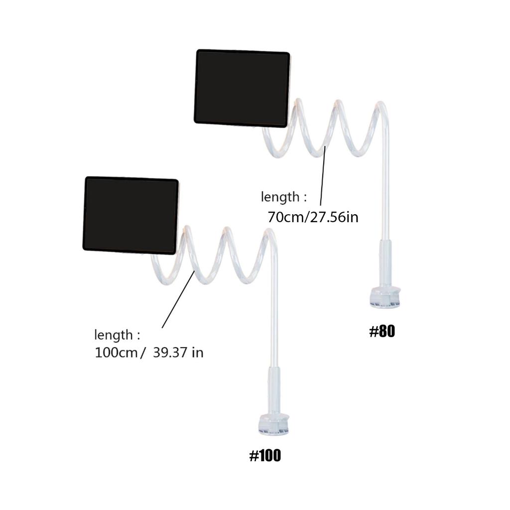 Gooseneck Tablet Mount Holder for Bed Flexible Tablet Arm Clamp for Bed Flexible Tablet Stand Lazy Arm Holder Clamp