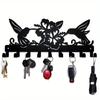 CIFbuy™ Rust-Resistant Metal Wall Hook Rack - Space-Saving Coat Hat Key Hanger with Decorative Design