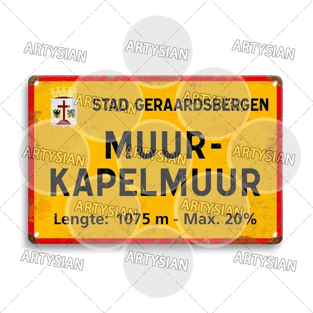 Artysian Tour de France Cycling Race Cycling Landmark Metal Plaque Road Signs Austria Italy Alpe d Huez Alto de L Angliru Poggio