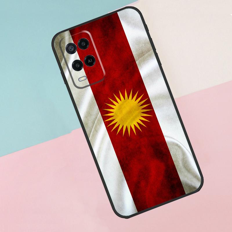 Yazidis Flag For Oppo A16 A76 A96 A15 A80 A60 A40 A94 A54 A98 A78 A18 A38 A58 A17 A77 A74 A57S Phone Case