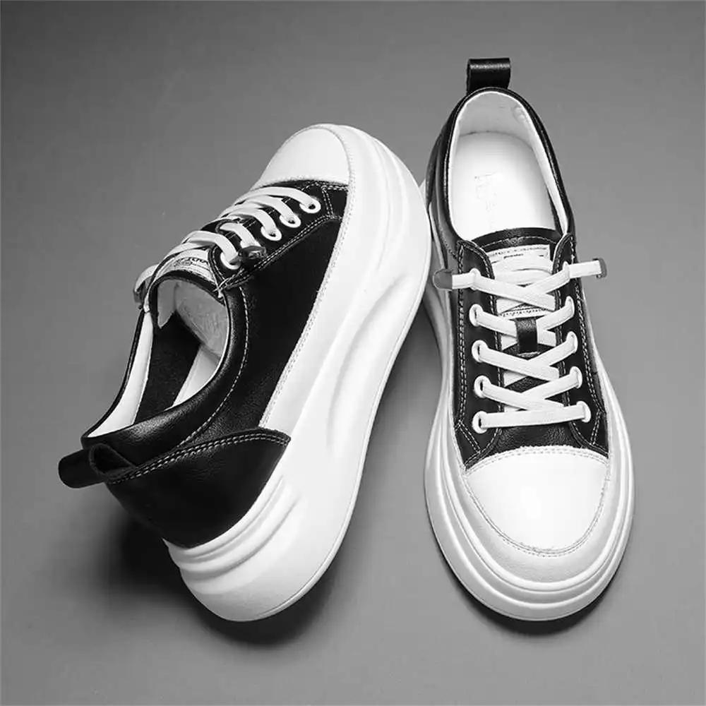 Fashion Real Leather Height Increasing Sales Casual Women Shoes Sneakers Unisex Running Shoes Sports Maker Special Offers