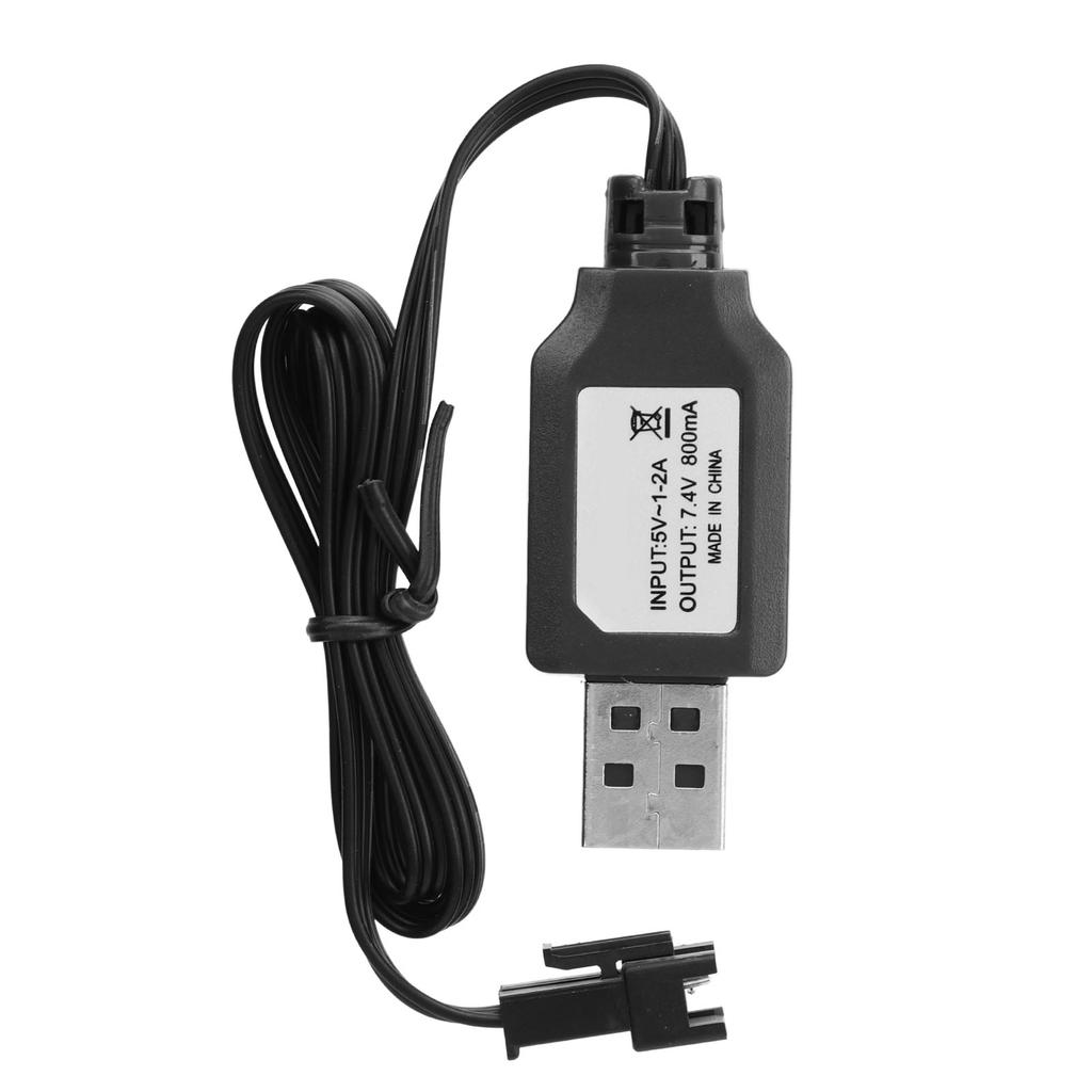 7,4V RC USB nabíjecí kabel do auta Kontrolka nadproudové ochrany RC letadla