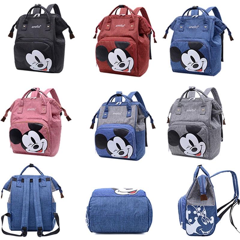 Multifunktionale Mickey Mama-Tasche für stilvolle Mütter mit Oxford-Gewebe und Cartoon-Mustern 30l Fassungsvermögen