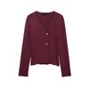 Fall and Winter New Women's Clothing Fashion Wind Asymmetry V Neck Long-Sleeved, Slim-Fit, Short Knitting Outwear 4192124