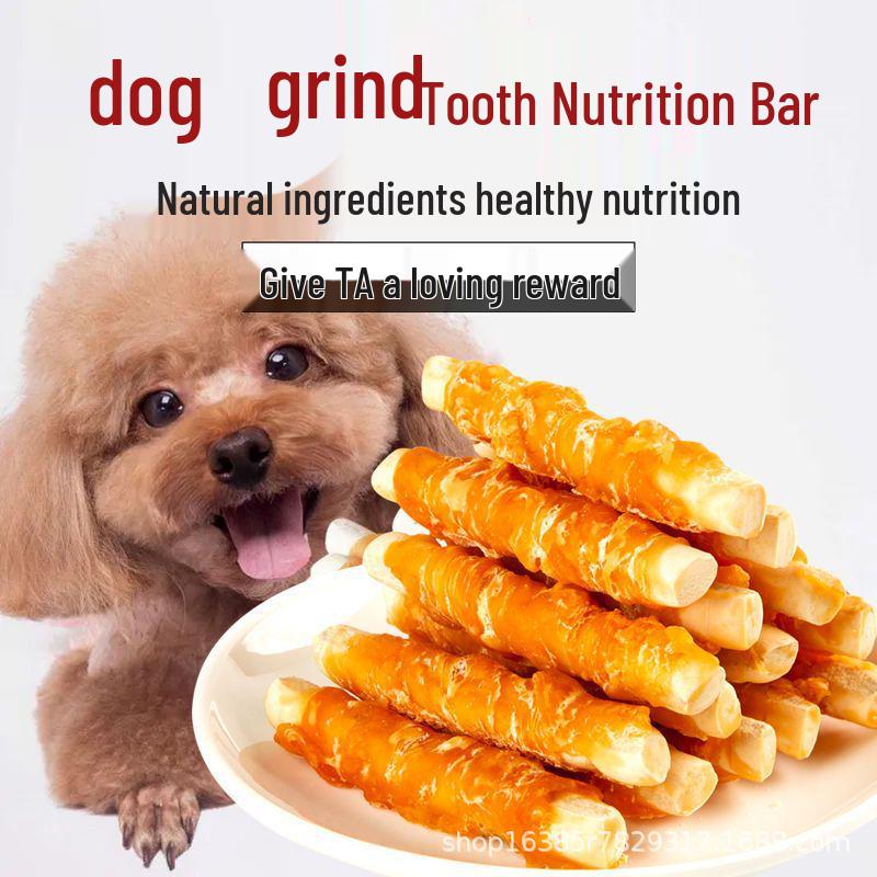 Dog Chicken Milk Stick for Teething & Teeth Cleaning - Ideal for Training Teddy, Corgi & Golden Retriever Puppies.