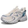 Herbst neue dicksohlige erhöhende Dad-Schuhe Mesh-Oberfläche atmungsaktiv und bequem modische Farbabstimmung personalisierte Reifensohle Sport Herrenschuhe