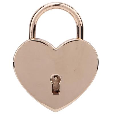 1pcs Wishing Lock Vintage Style Heart Padlock Gold Tone Heart Shaped Love Lock Metal Padlock Craft Supplies