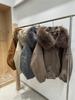 European winter new fur natural fur collar hooded down jacket women's short loose thickened warm fur tide