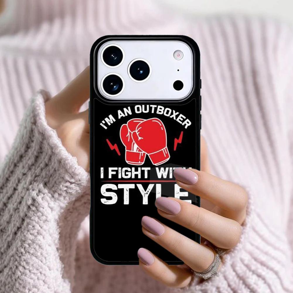 Boxing Boxer Phone Case For Apple iPhone 17 Air 16E 15 14 Plus 13 12 11 Pro Max Mini Funda Cover