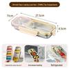 304 Stainless Steel Compartmented Lunch Box - Leak-Proof, Microwaveable, Insulated Bento Box.