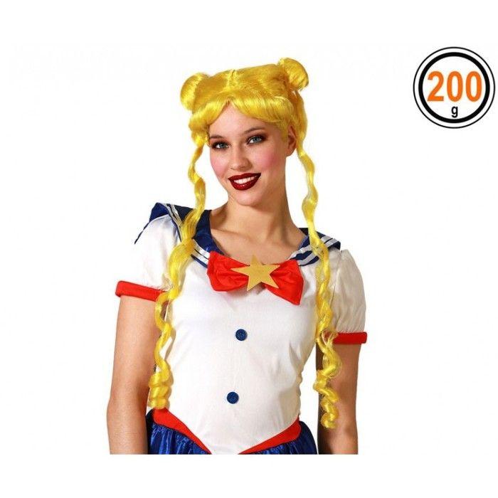 Perruque Femme Manga Jaune