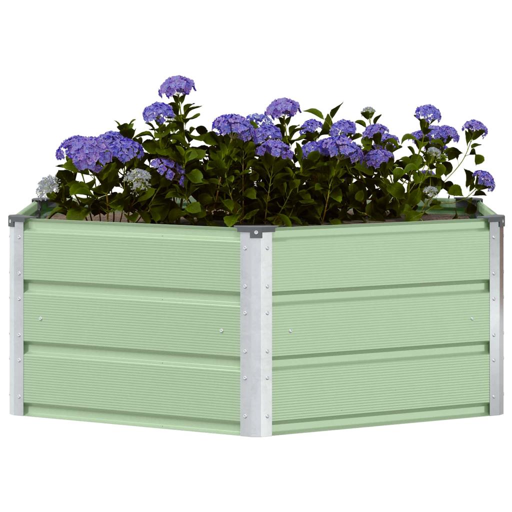 Planter Box Pastel Green 129 X 129 X 45 Cm Steel