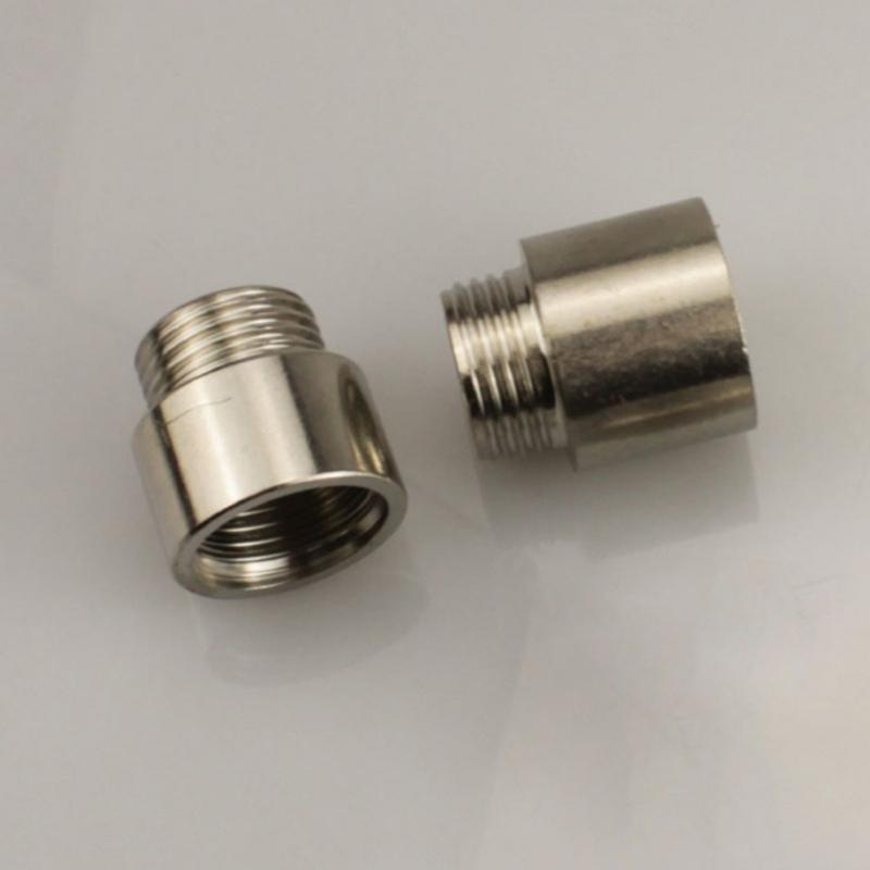 3Pcs Tap Extension Connector Internal External Thread Heavy Duty Stainless Steel Plumbing Temperature Resistant