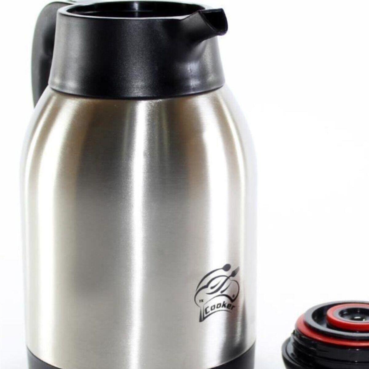 

Термос из нержавеющей стали для хранения и хранения воды, чая, кофе, термос с воздушной изоляцией, 2 литра для кемпинга, пикника, путешествий