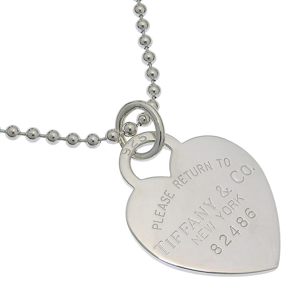 TIFFANY&Co. Return to TIFFANY & Co. Necklace Heart Tag Ball Chain Silver925 23.7g unisex Used