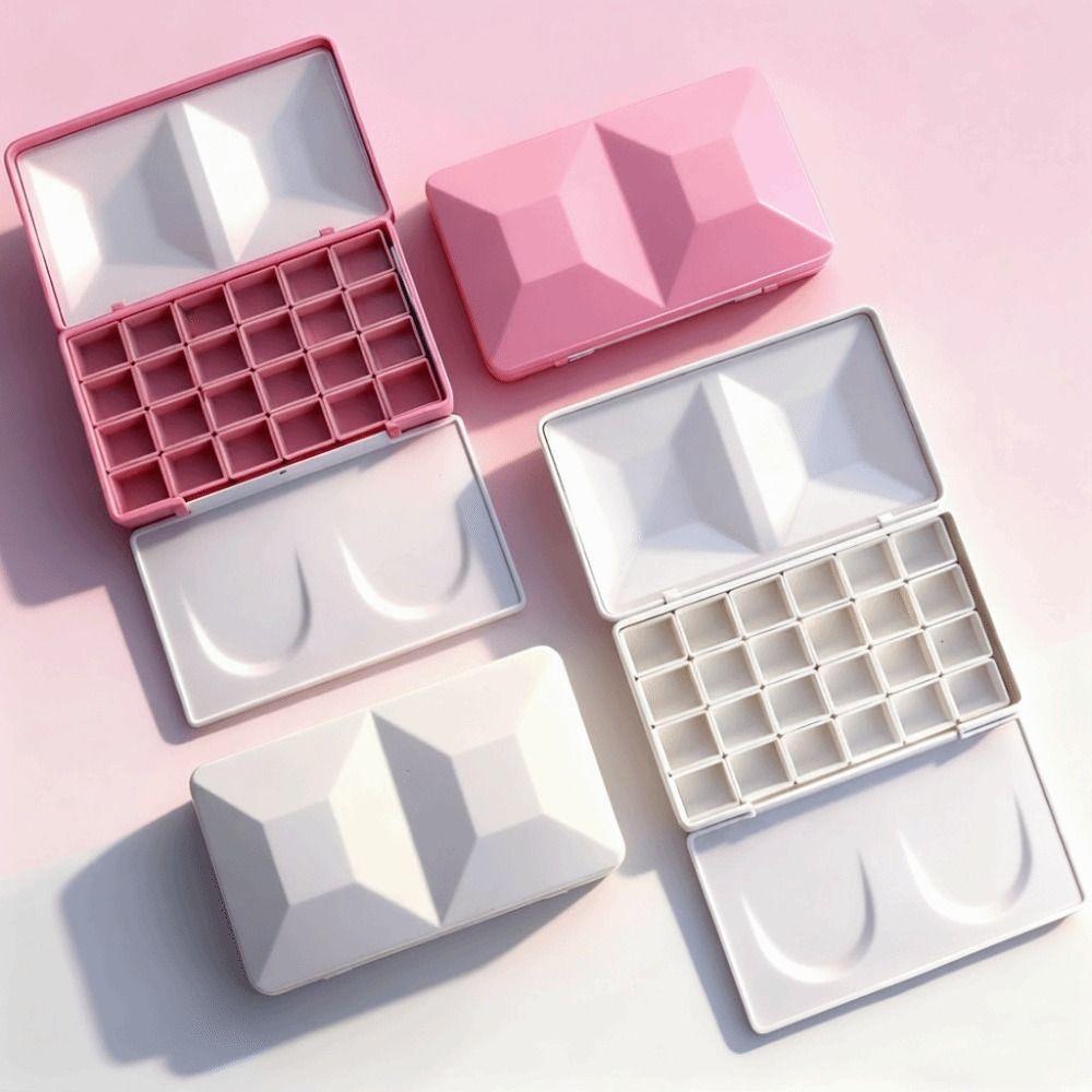 Big Size Travel Case Palette Half Pans Imitation Enamel Half Pans Palette Empty Box Refill Case Diamond Painting Box