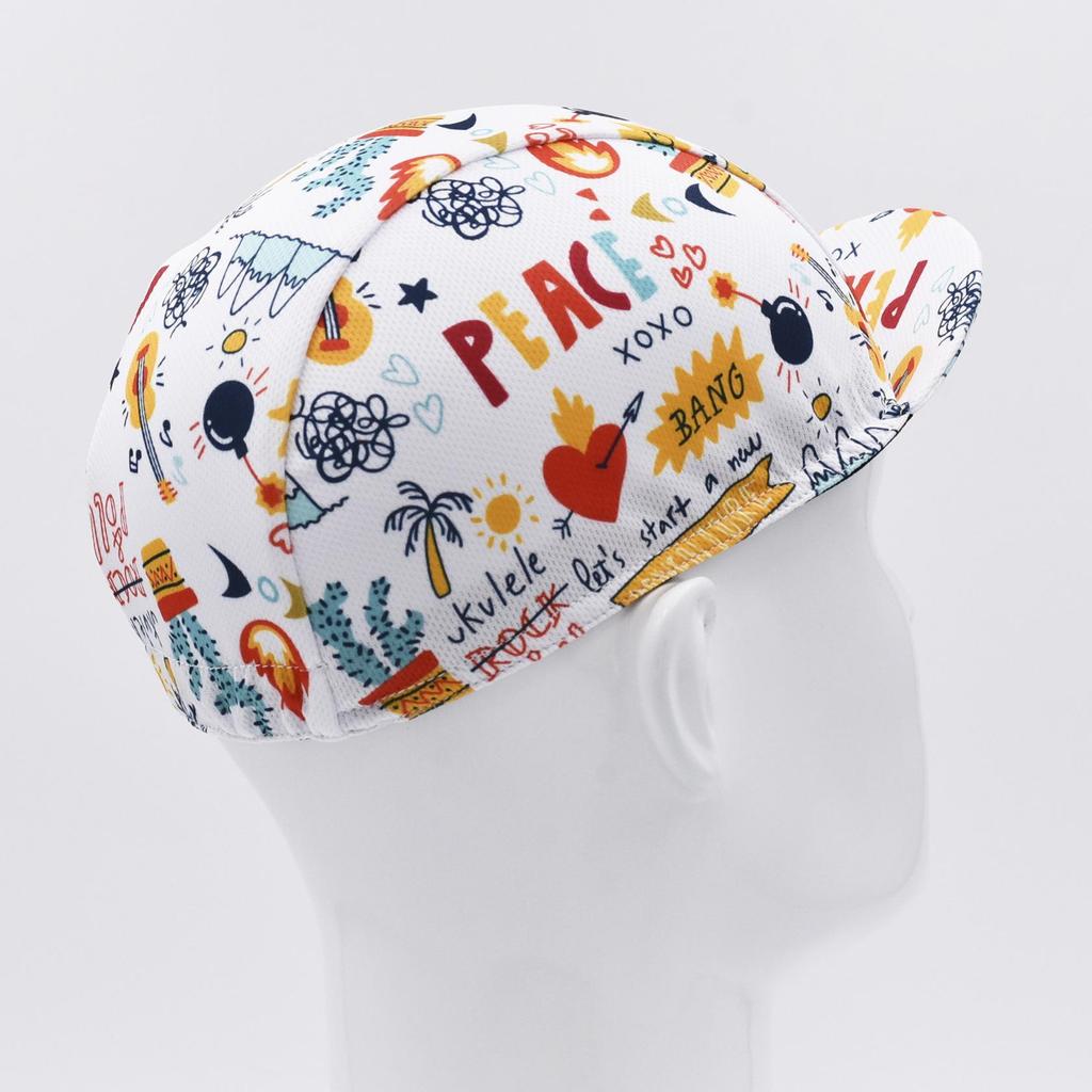 Outdoor Cycling Hat Sweat-absorbent Printed Sports Sun Hat Quick-drying Breathable Running Fitness Hat
