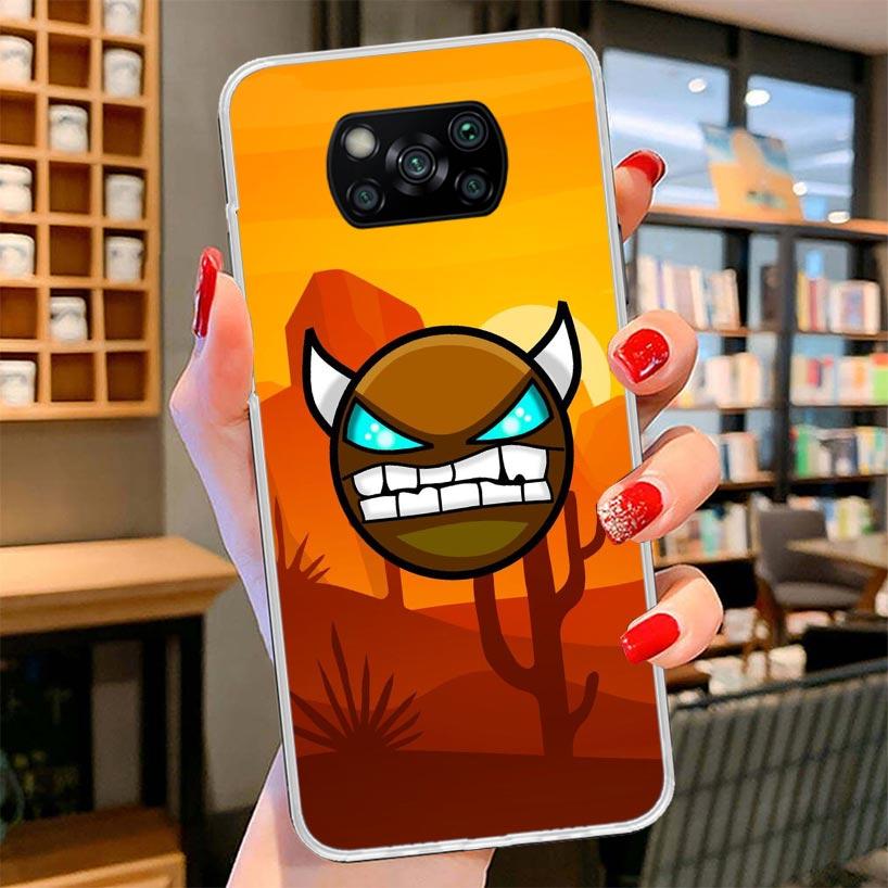 Geometry Dash Game Cover Phone Case For Xiaomi Poco F7 Ultra X7 X6 X5 Pro M7 Redmi 15C 15 13C 13 12C 12 10C 10 9A 9C 9T 9 Shell