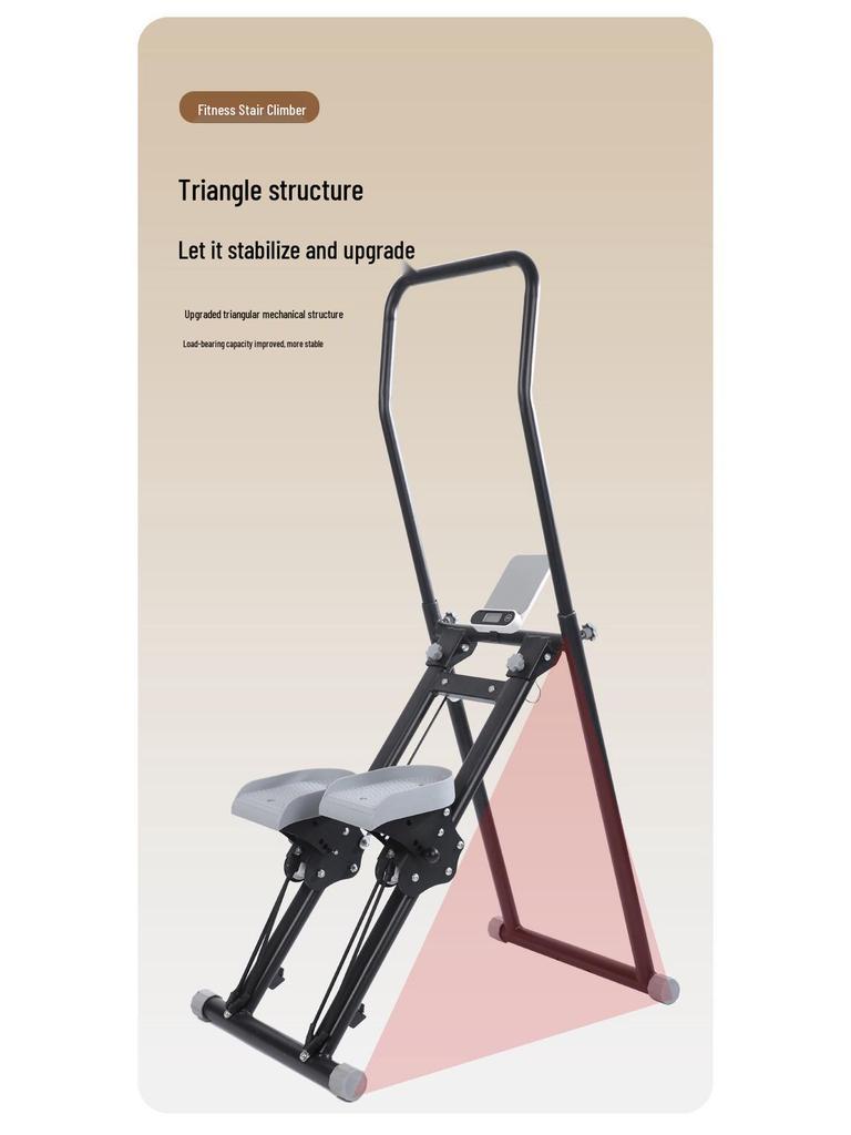 Foldable Home Stair Climber Stepper: Multi-Function Fitness Twist Waist Machine