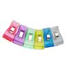 100 Pieces Multifunction Clips Colorful Transparent Plastic Flat Tail Clip Set for Hanging Photo