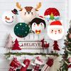 Christmas Christmas Ornament Christmas Gift Christmas Pattern Festival Party Hanging Decoration 1PC/6PCS
