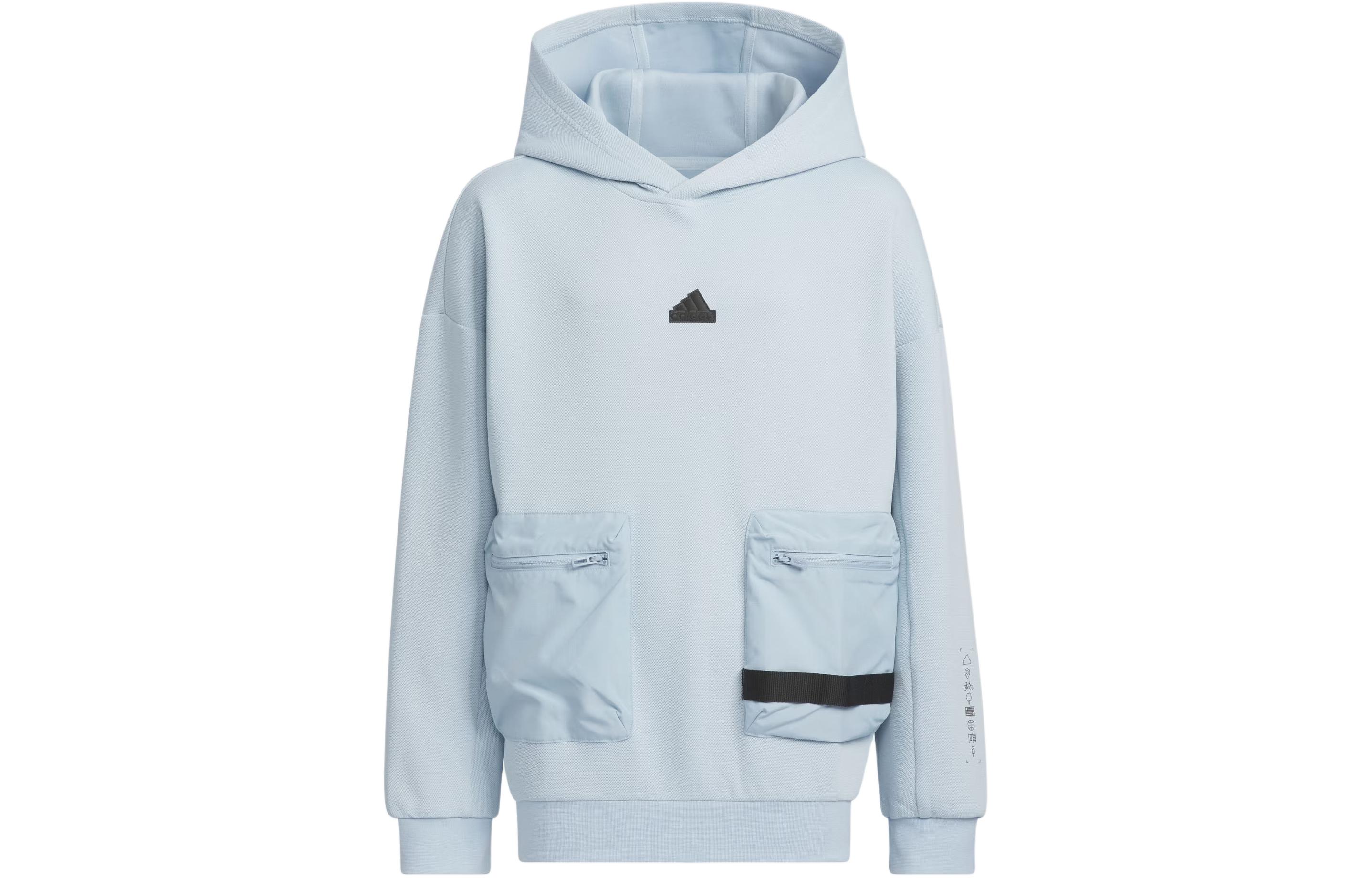 Adidas Sweatshirt City Escape Aeroready Hoodie Blue Kids  JE8655 164