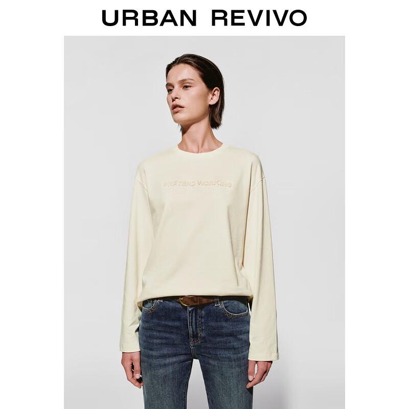 Women s UR2025 Winter Letter Embroidery Long Sleeve T-Shirt M