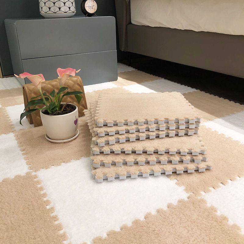 10/16Pcs Soft Plush Carpet Children Kids Rug Baby Game Play Mat Puzzle Carpet EVA Foam Interlocking Exercise Tiles Mat 30*30*1CM