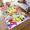 Colorful SpongeBob Cartoon Carpet, Perfect for Kids' Rooms. Suitable for Use As an Anti-slip Game Mat for Living Room and Bedroom Sofas