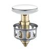 Basin Drains Universal Metal Filter Valve Pop-up Drainer Waste Stopper Bathtub Strainer Plug Hair Catchers Bathroom Accessories