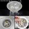 Waste Drainer Stuff Cover Cleaning Mesh Plug Filter Basket Sink Strainer Food Hair Stopper Colander