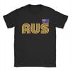 Australia Flag Retro International TShirt Unisex Australian Pride Awesome Pure Cotton Tees Round Collar T Shirts Big Size Clothes