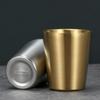 Shixun Double-Layer Anti-Scald Stainless Steel Titanium Mug 260ml
