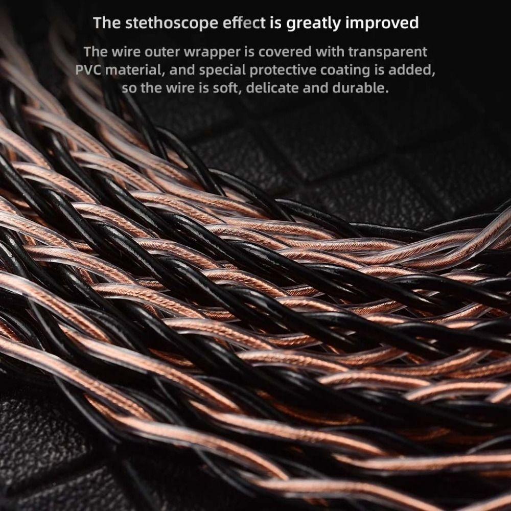 Upgrade Cord KZ Earphone Cable Silver Plated KZ Wired Headphones For ZXN ZXT VK4