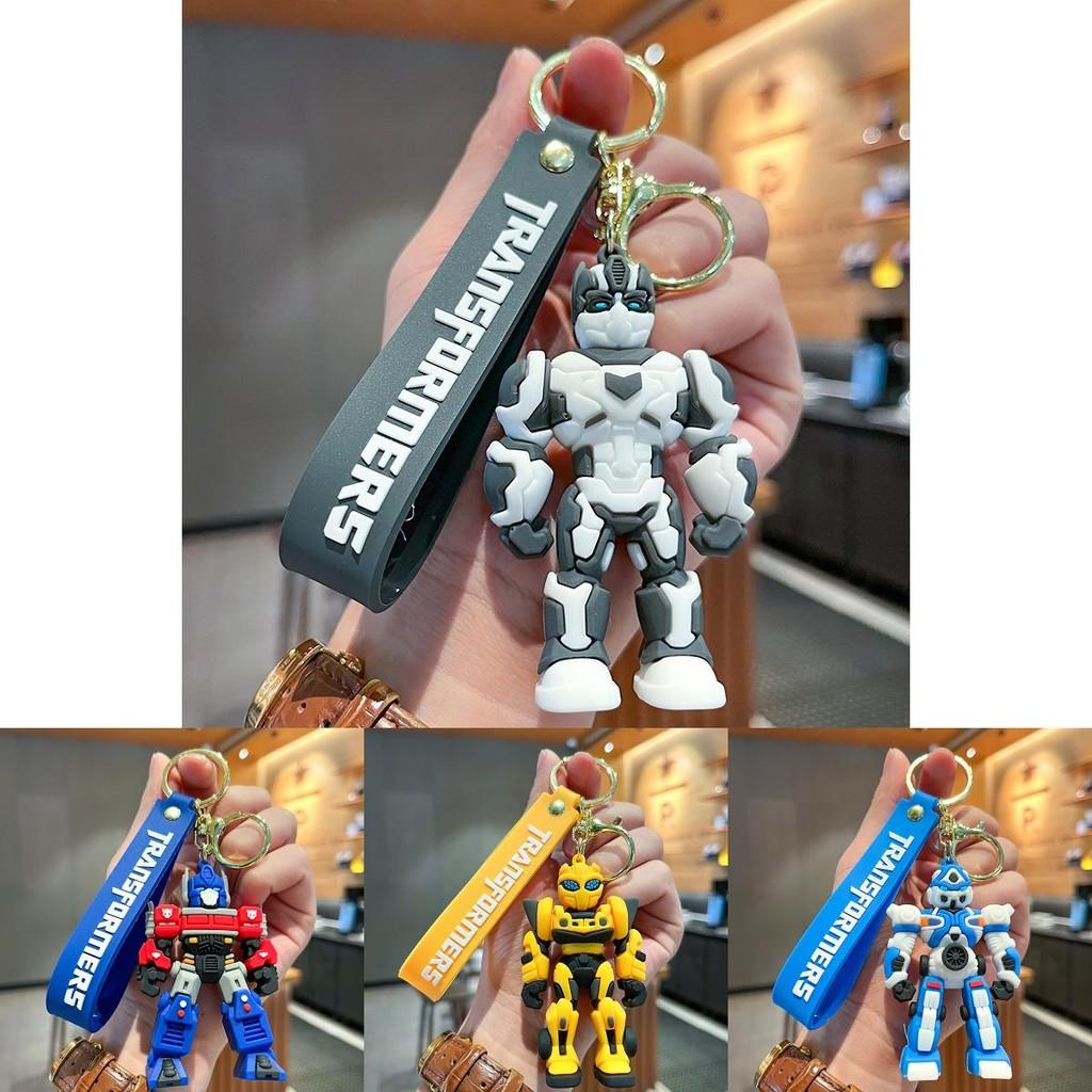 Modern Simple Silicone Transformers Keychain Optimus Prime Bumblebee Travel Souvenir