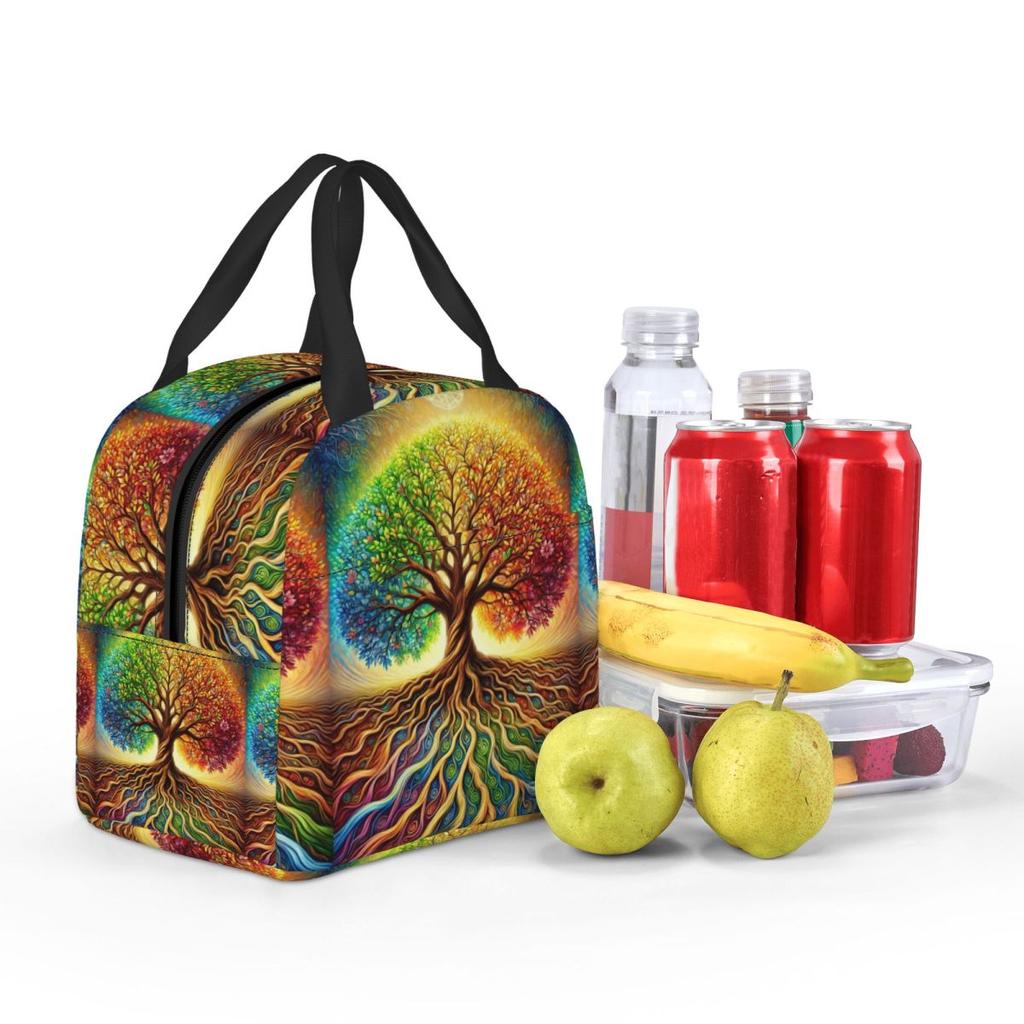 Tree Of Life Nature Viking Yggdrasil Norse Insulated Lunch Bag for Women Children Leakproof Food Boxes Thermal Lunch Box Tote