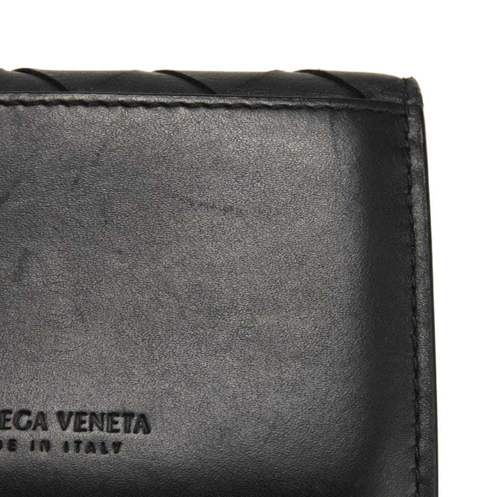 Used 11897 Business Card Holder 605720 VCPQ3 8803 7946 Pass Case RFID IC Chip Maxi Intrecciato Black Men's from Japan