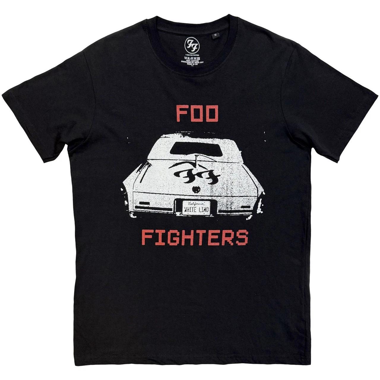 Foo Fighters - White Limo - Black t-shirt S
