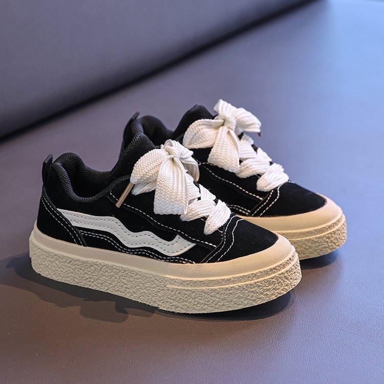 Girls board shoes spring and autumn boys sports shoes children platform canvas shoes muffin shoes girls casual low-top trendy cool