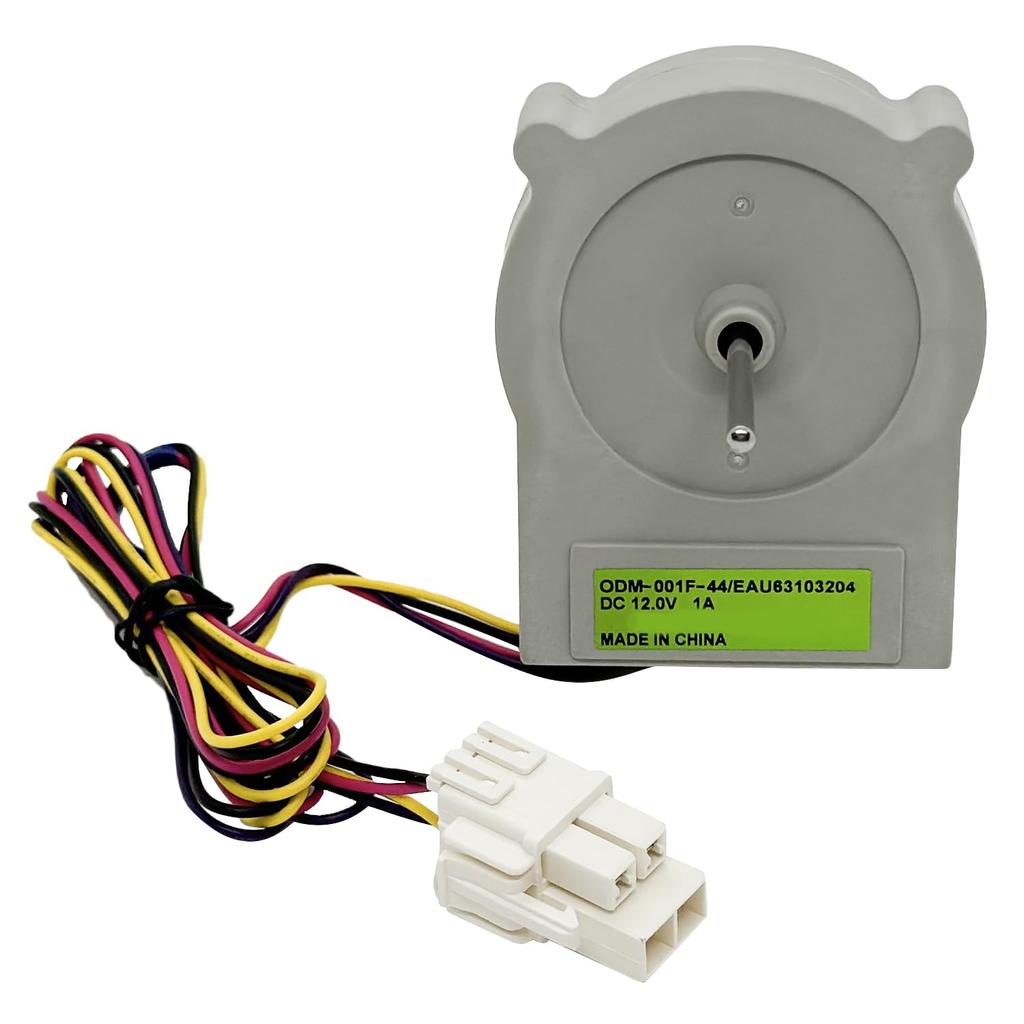 EAU63103204 Refrigerator Evaporator Fan Motor Replacement for LG, Kenmore Refrigerator Part, 12V DC Freezing Fan Motor Replace ODM-001F-44,