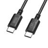 SANWA SUPPLY USB-kabel 2.0 Type-C (PD60W, 0,5m, Svart) KU-CCP6005BK