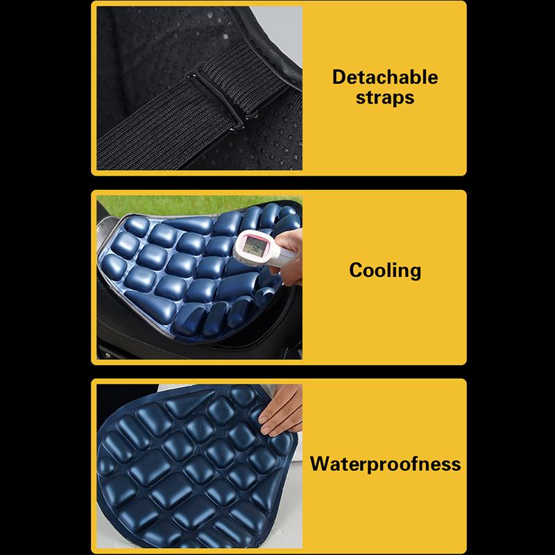 Motorcycle Seat Cover Air Pad Motorcycle Air Seat Cushion Cover Pressure Relief Protector Universal Motorcycle Seats