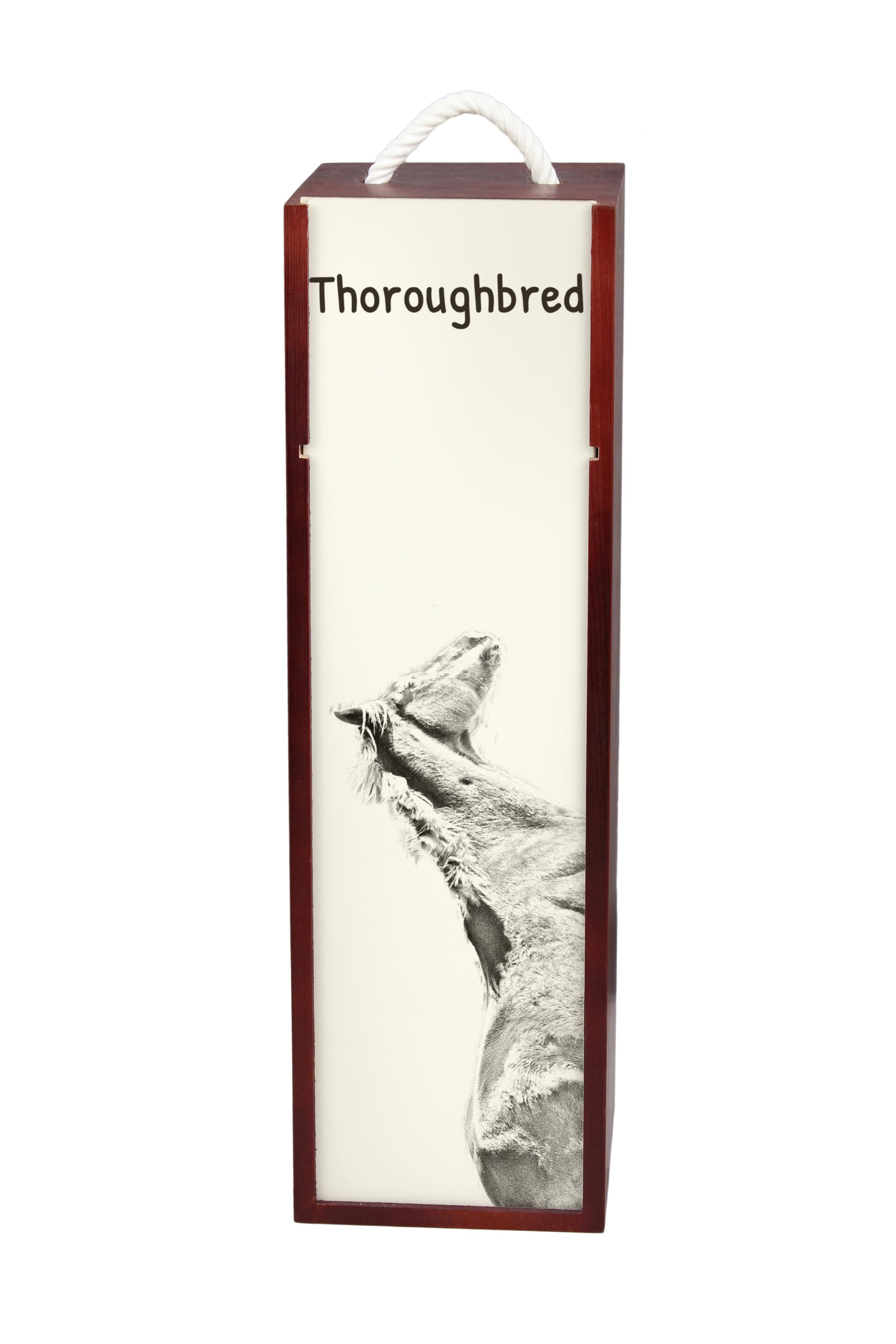 

Thoroughbred - wine box with a horse, alcohol box with graphics, personalized gift box from the Art-Dog brand