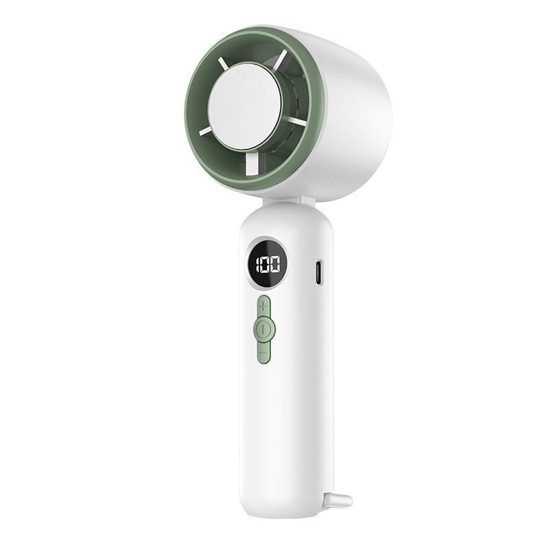

Portable Mini Folding Handheld Fan with Digital Display and Ice Pack 18.5*6*6.5 cm білий